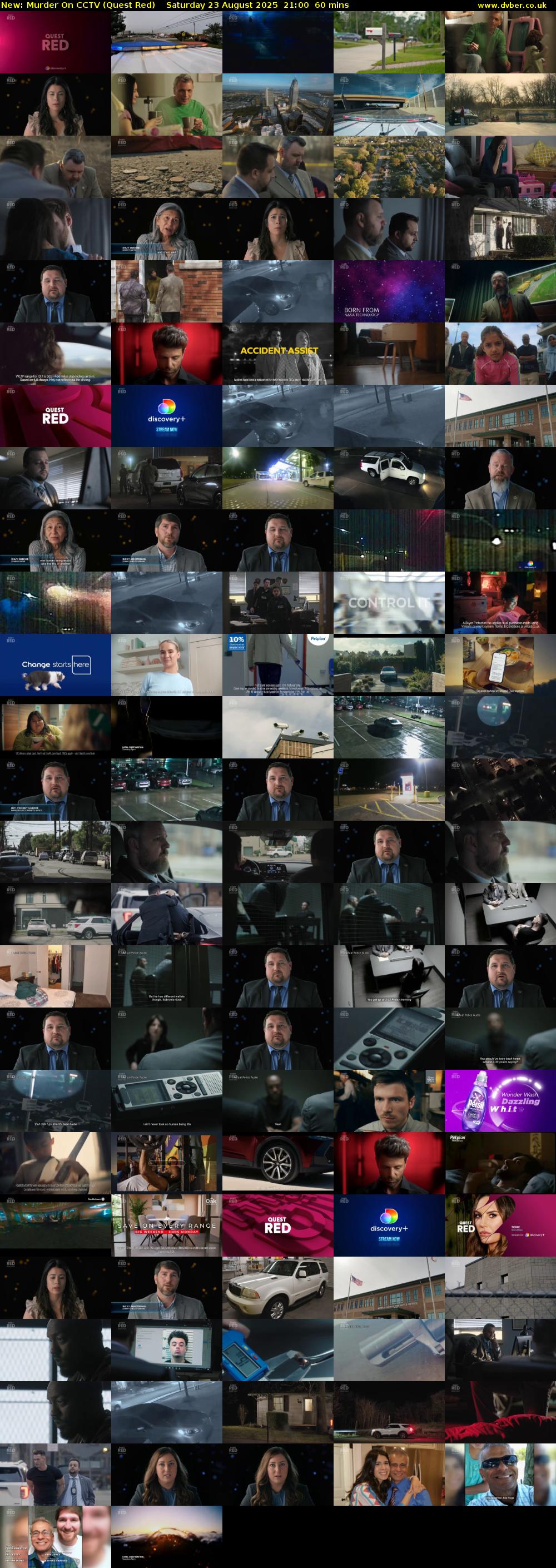 Murder On CCTV (Quest Red) Saturday 23 August 2025 21:00 - 22:00