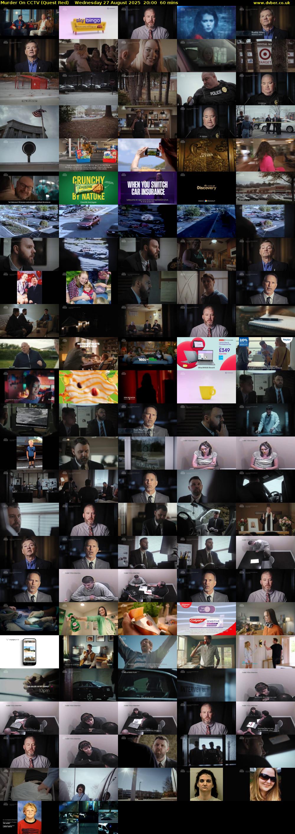 Murder On CCTV (Quest Red) Wednesday 27 August 2025 20:00 - 21:00