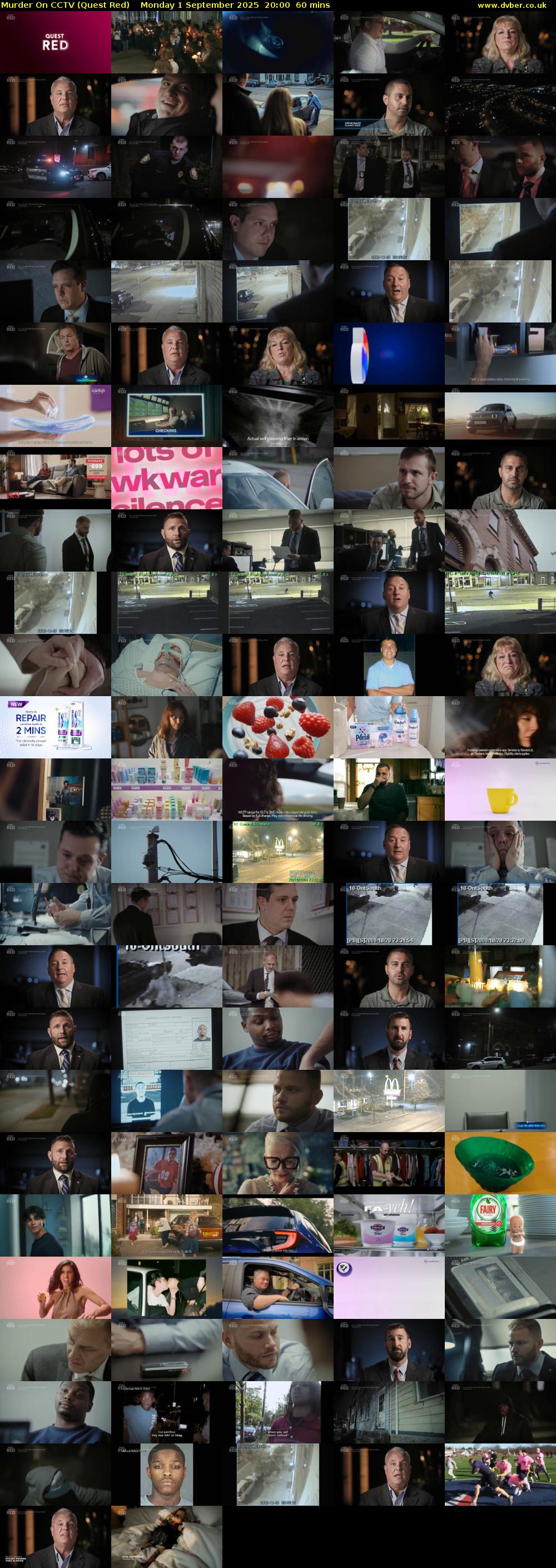 Murder On CCTV (Quest Red) Monday 1 September 2025 20:00 - 21:00