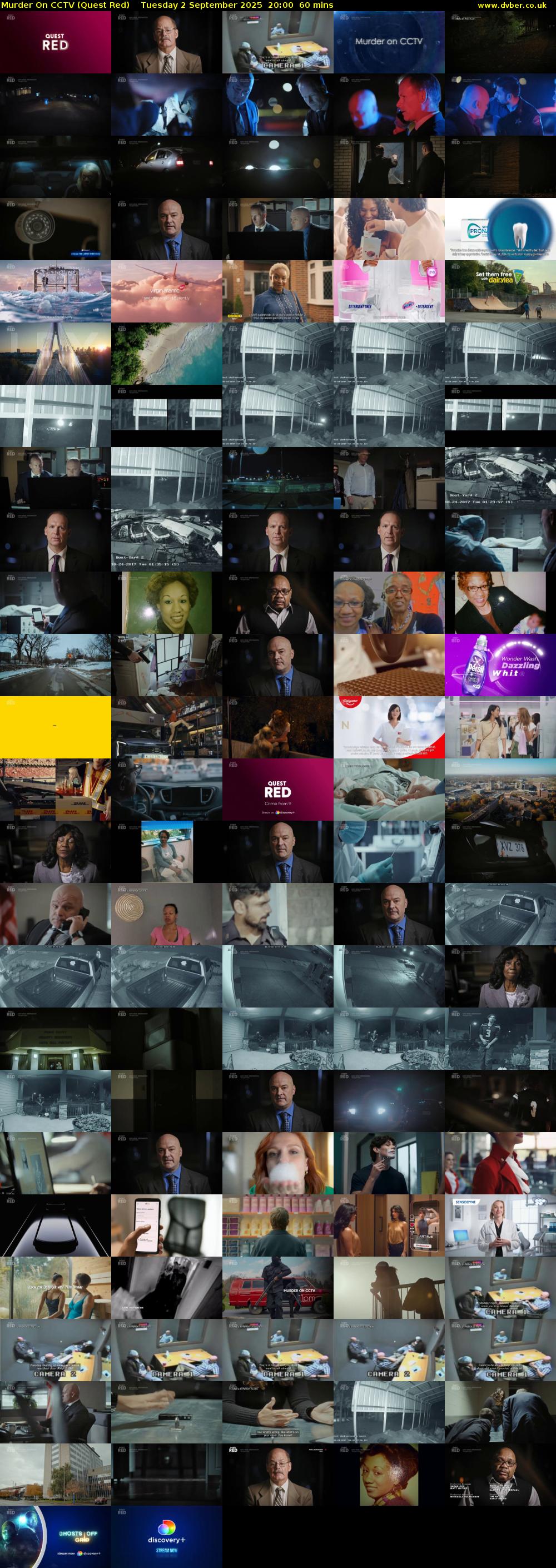Murder On CCTV (Quest Red) Tuesday 2 September 2025 20:00 - 21:00