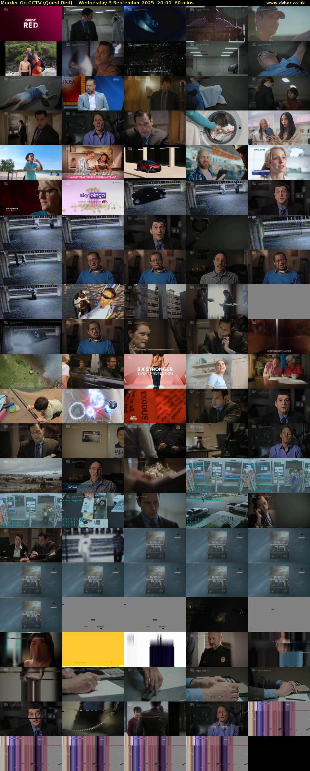 Murder On CCTV (Quest Red) Wednesday 3 September 2025 20:00 - 21:00