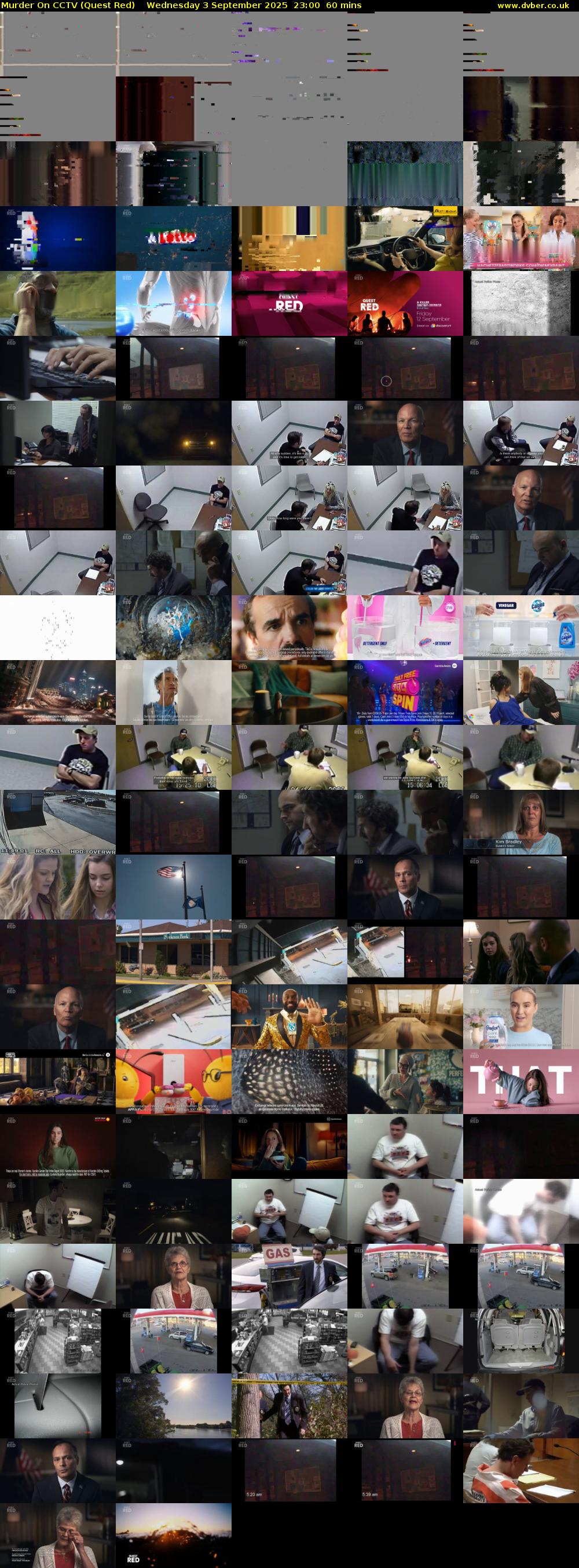 Murder On CCTV (Quest Red) Wednesday 3 September 2025 23:00 - 00:00