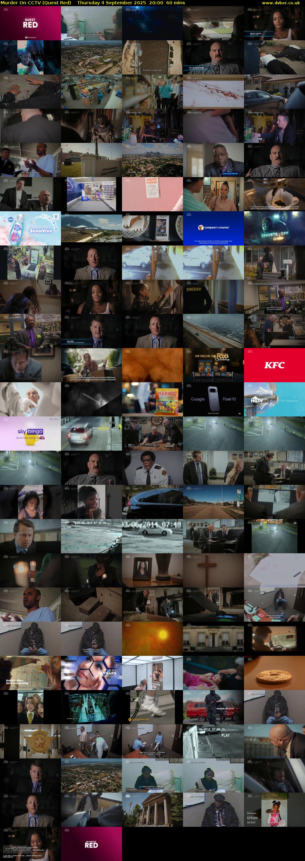 Murder On CCTV (Quest Red) Thursday 4 September 2025 20:00 - 21:00