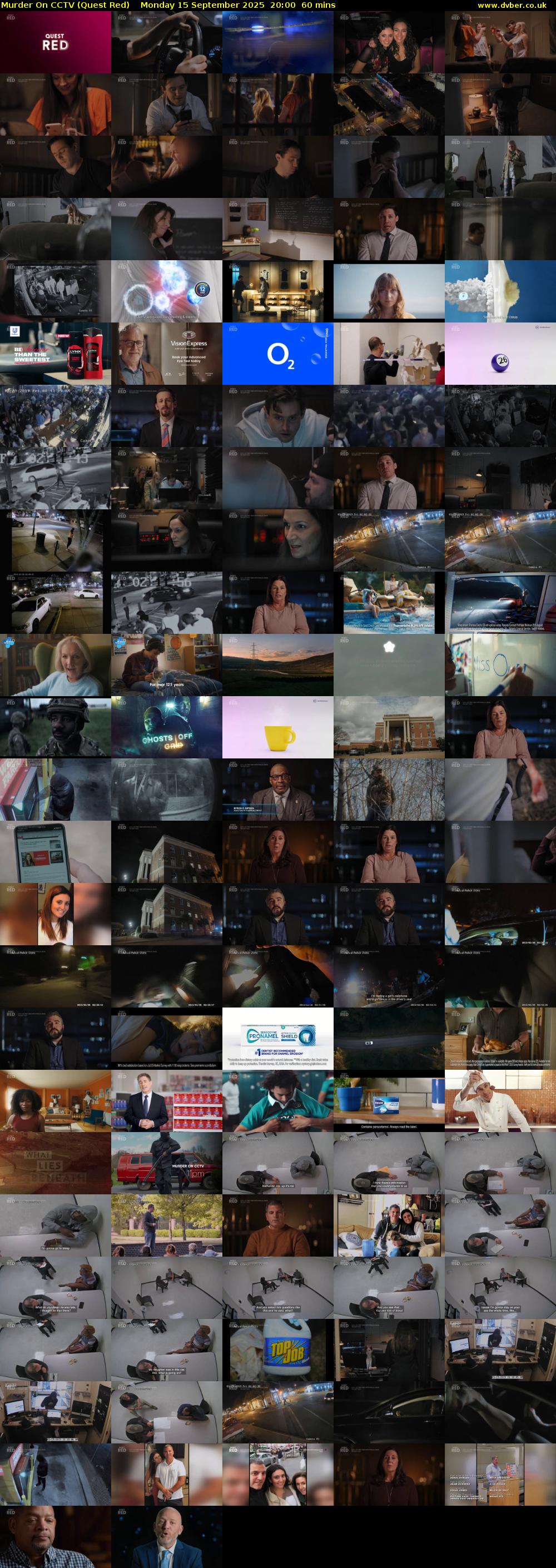 Murder On CCTV (Quest Red) Monday 15 September 2025 20:00 - 21:00