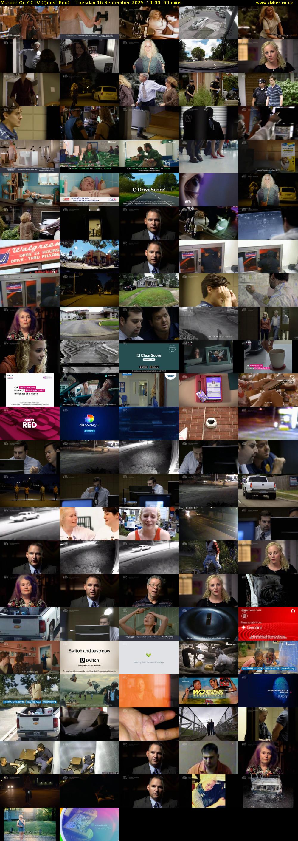 Murder On CCTV (Quest Red) Tuesday 16 September 2025 14:00 - 15:00