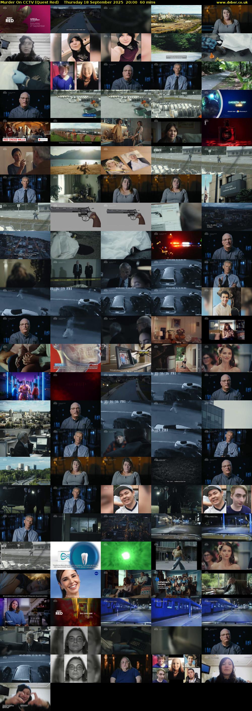 Murder On CCTV (Quest Red) Thursday 18 September 2025 20:00 - 21:00
