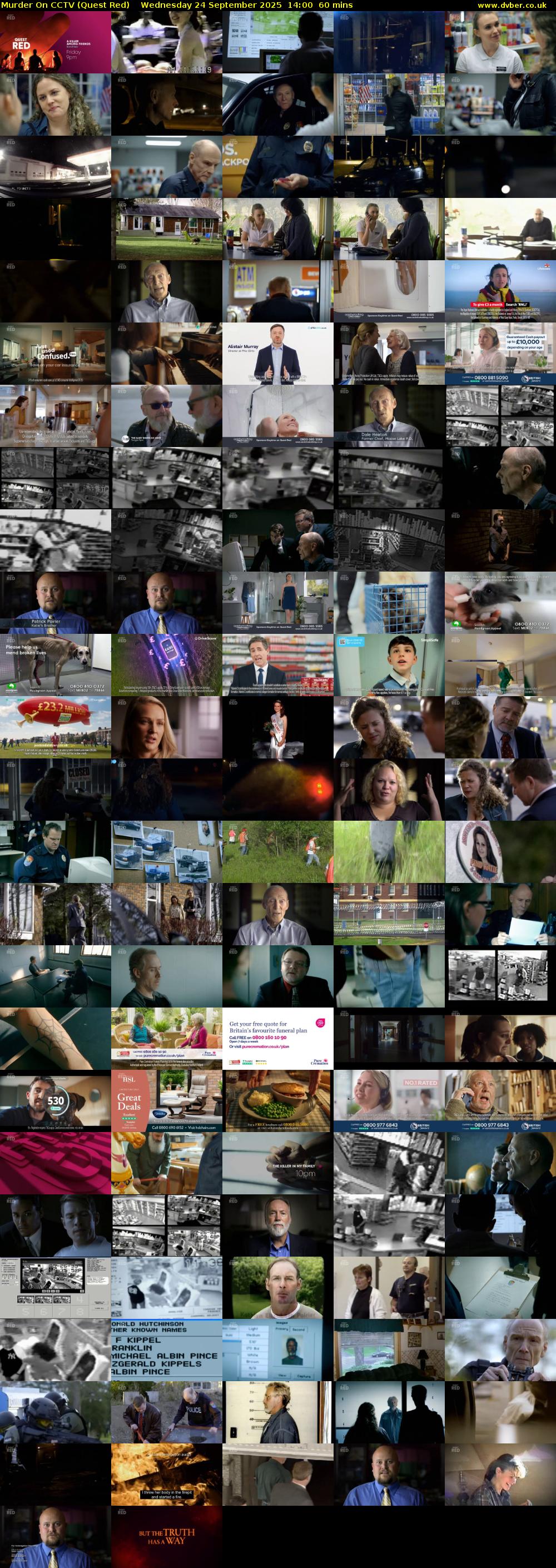 Murder On CCTV (Quest Red) Wednesday 24 September 2025 14:00 - 15:00