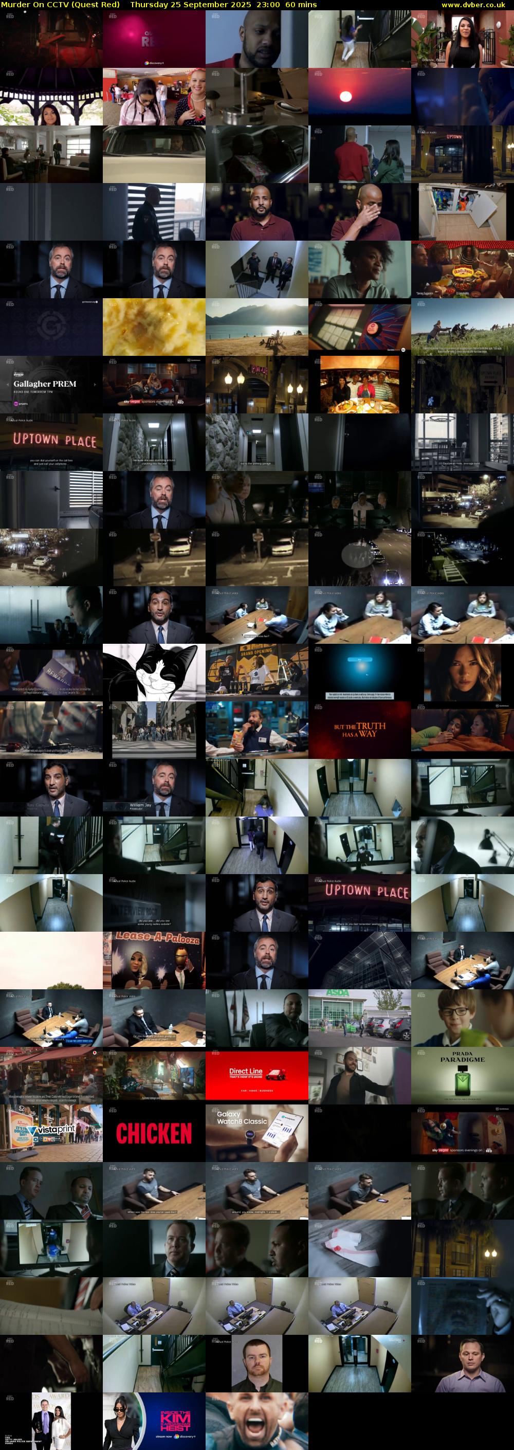 Murder On CCTV (Quest Red) Thursday 25 September 2025 23:00 - 00:00