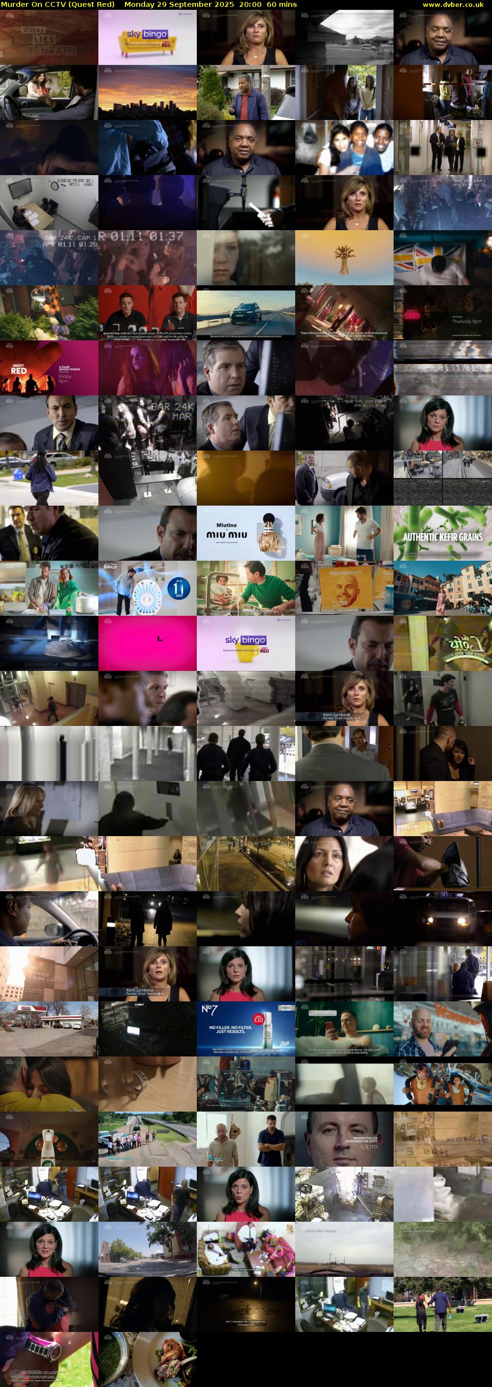 Murder On CCTV (Quest Red) Monday 29 September 2025 20:00 - 21:00