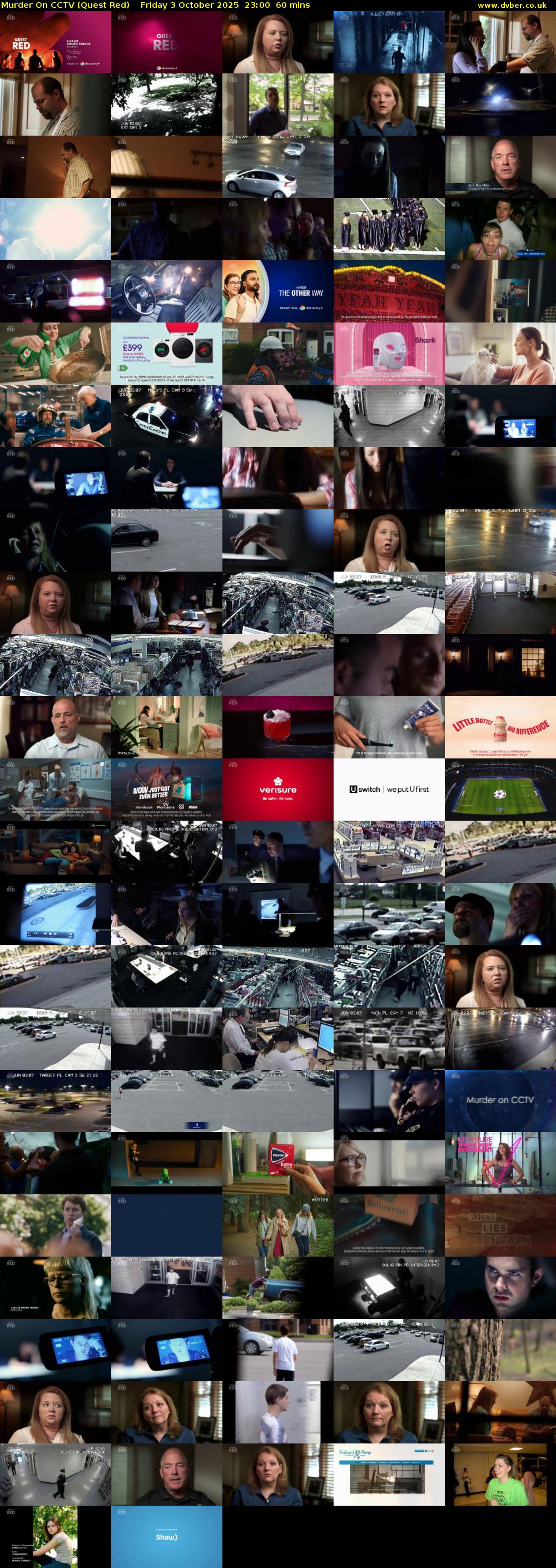 Murder On CCTV (Quest Red) Friday 3 October 2025 23:00 - 00:00