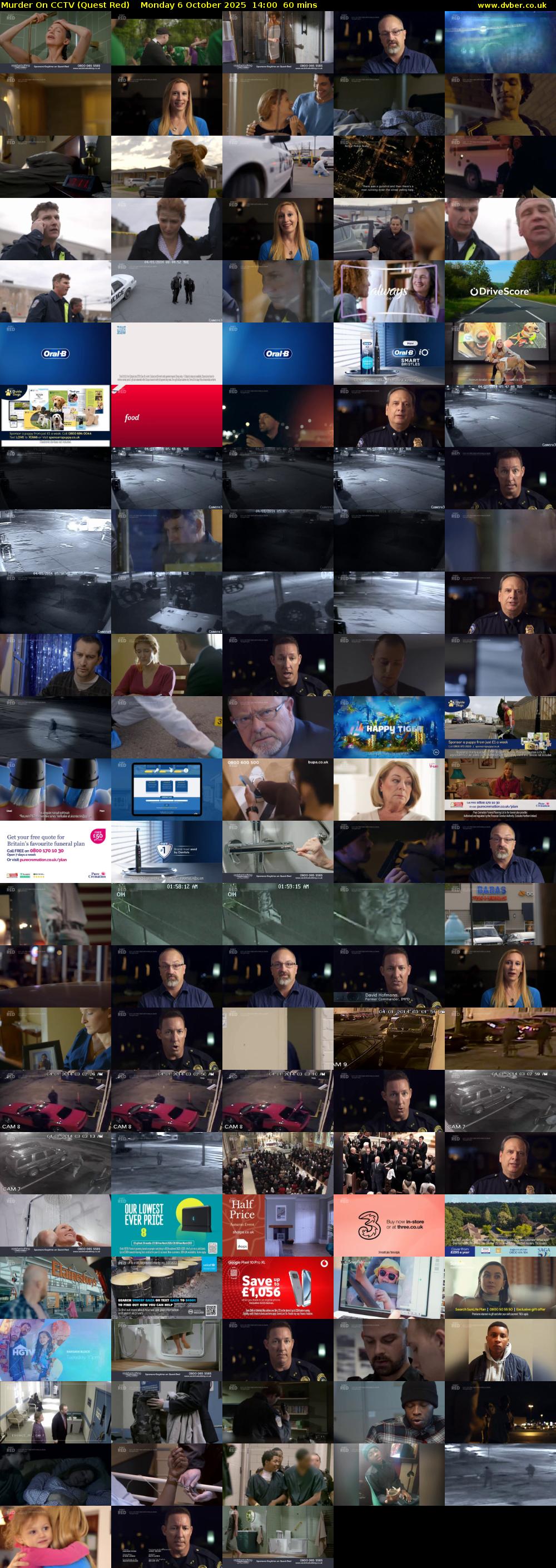 Murder On CCTV (Quest Red) Monday 6 October 2025 14:00 - 15:00