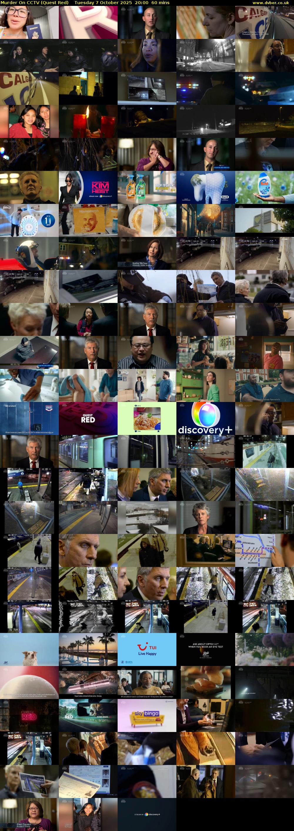 Murder On CCTV (Quest Red) Tuesday 7 October 2025 20:00 - 21:00