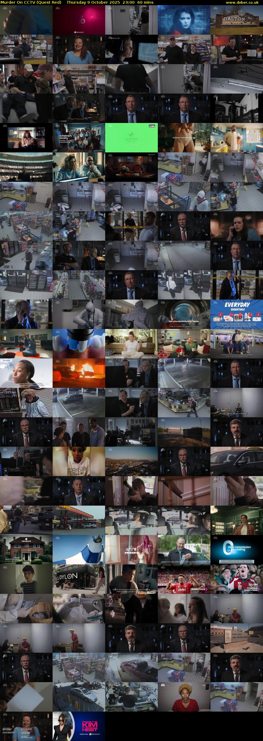 Murder On CCTV (Quest Red) Thursday 9 October 2025 23:00 - 00:00
