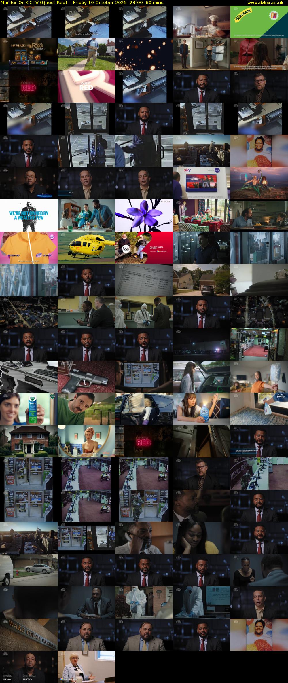 Murder On CCTV (Quest Red) Friday 10 October 2025 23:00 - 00:00