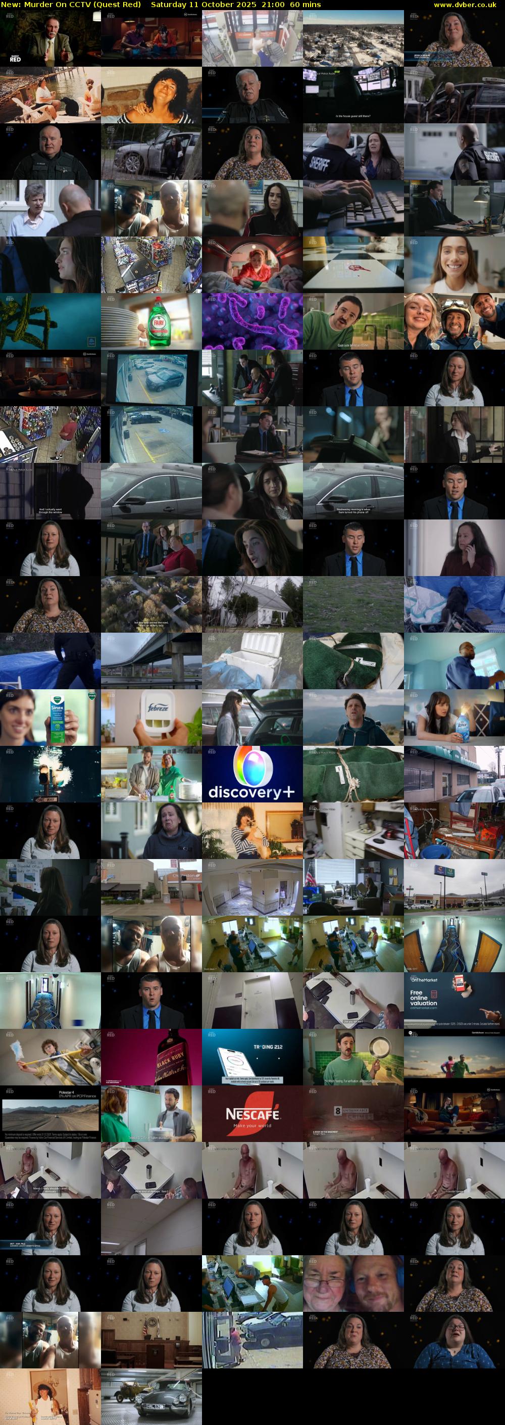 Murder On CCTV (Quest Red) Saturday 11 October 2025 21:00 - 22:00
