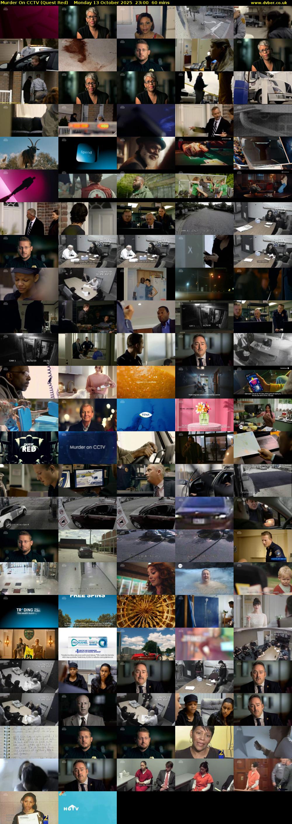 Murder On CCTV (Quest Red) Monday 13 October 2025 23:00 - 00:00