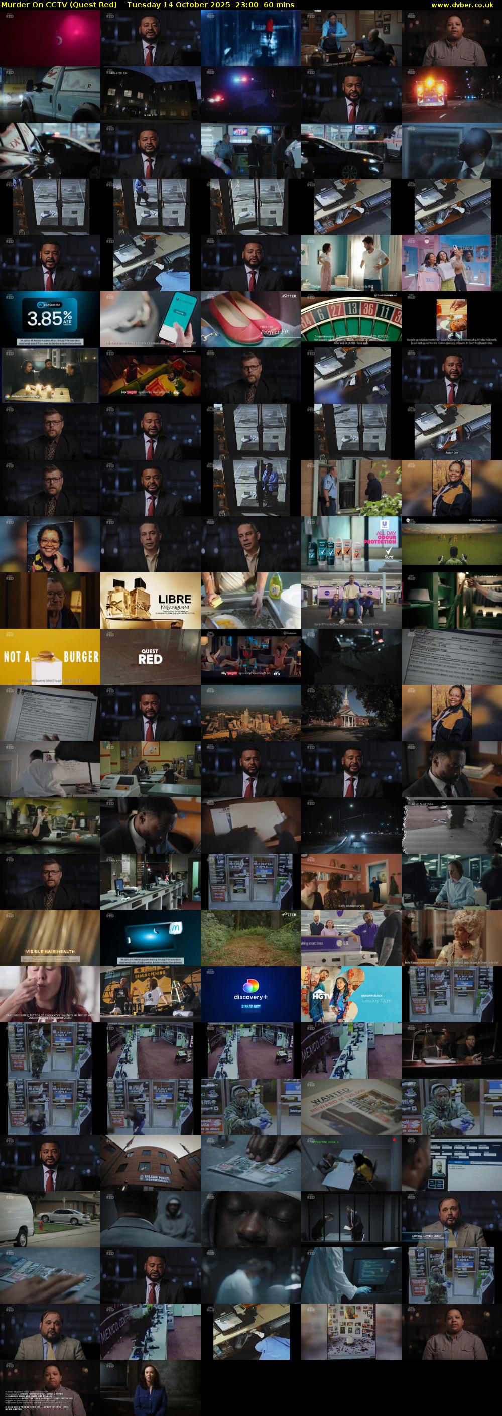 Murder On CCTV (Quest Red) Tuesday 14 October 2025 23:00 - 00:00