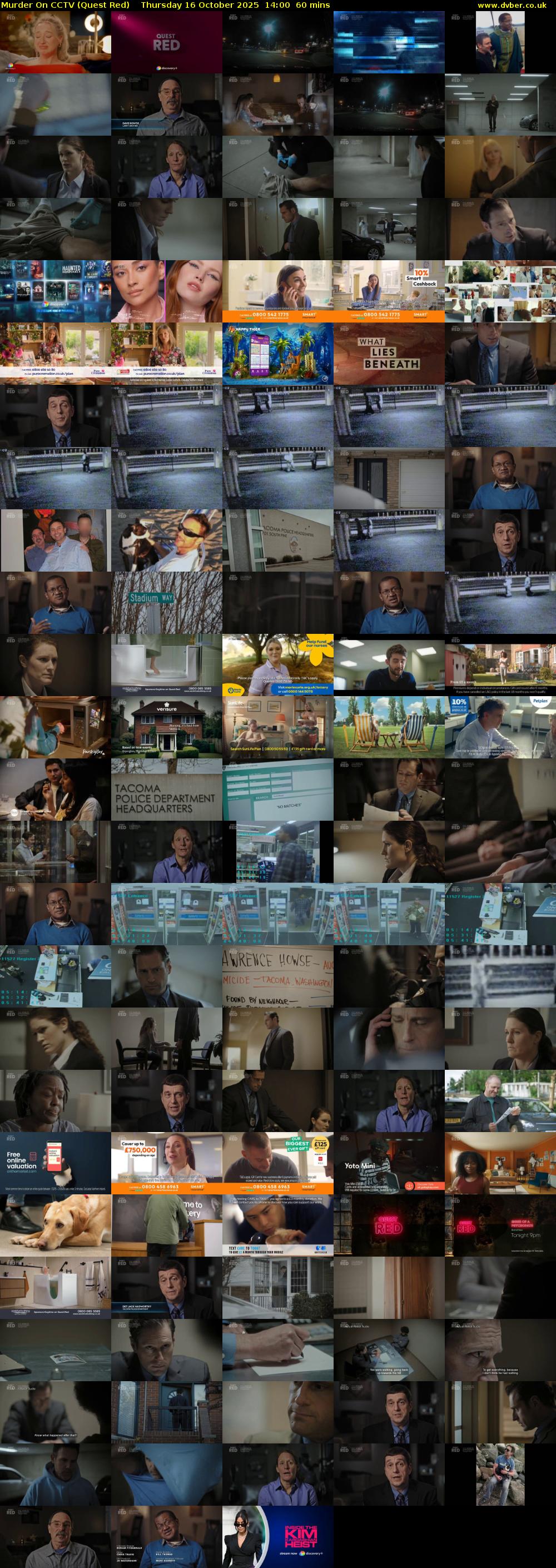 Murder On CCTV (Quest Red) Thursday 16 October 2025 14:00 - 15:00