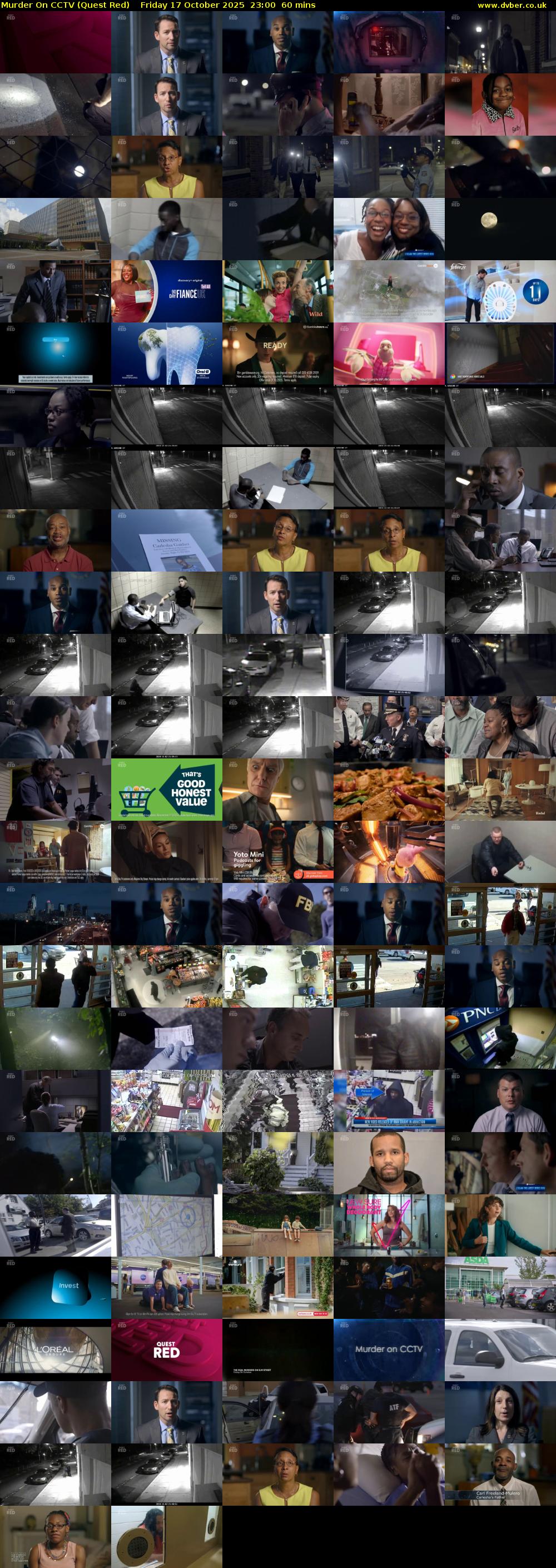Murder On CCTV (Quest Red) Friday 17 October 2025 23:00 - 00:00