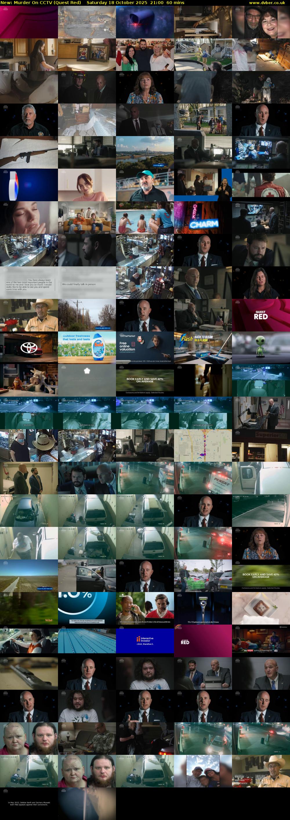 Murder On CCTV (Quest Red) Saturday 18 October 2025 21:00 - 22:00