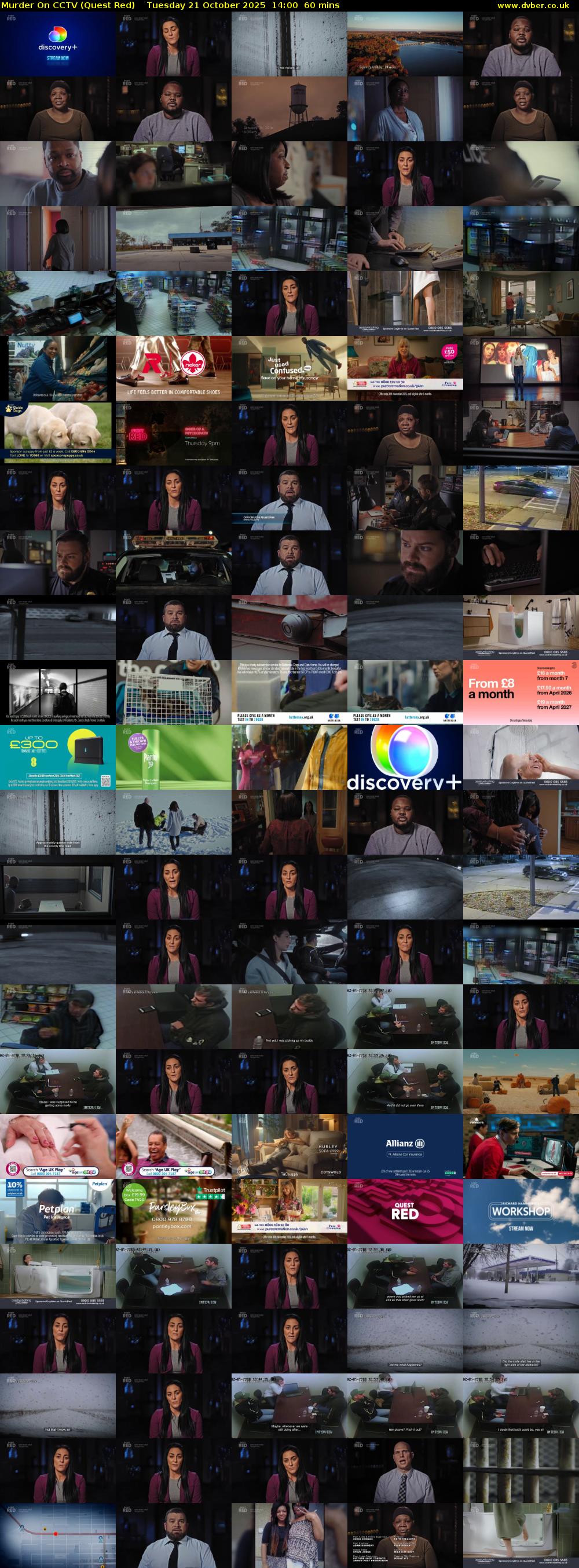 Murder On CCTV (Quest Red) Tuesday 21 October 2025 14:00 - 15:00