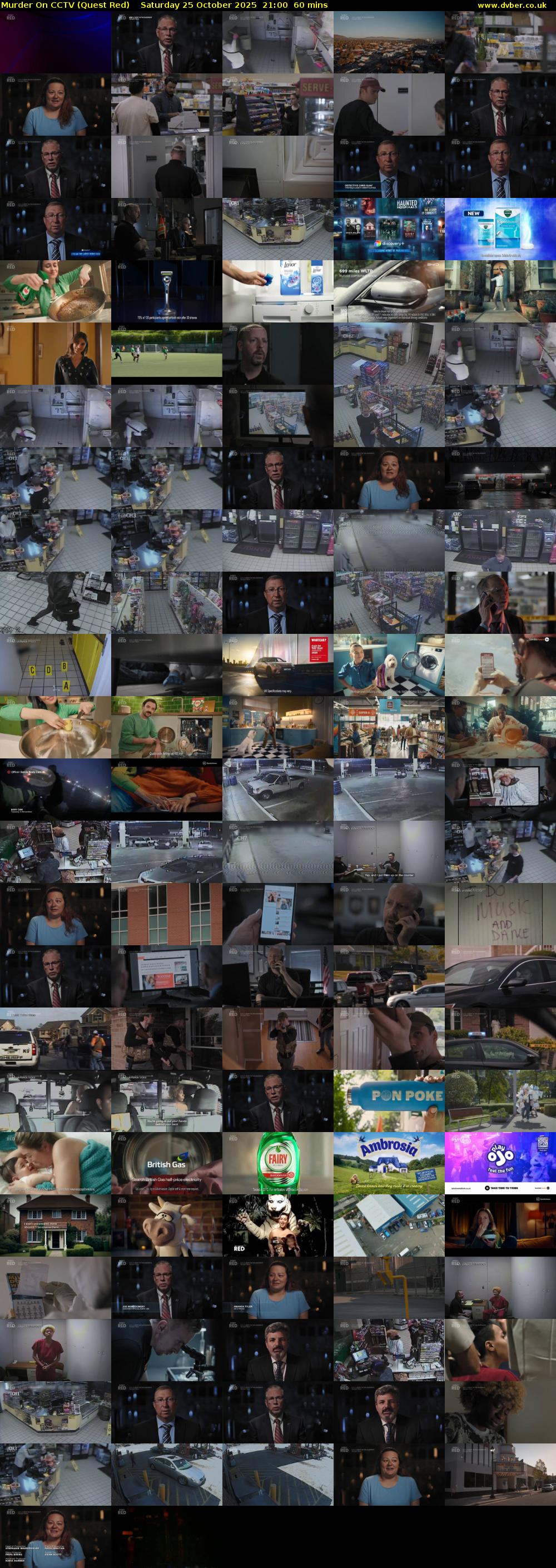 Murder On CCTV (Quest Red) Saturday 25 October 2025 21:00 - 22:00
