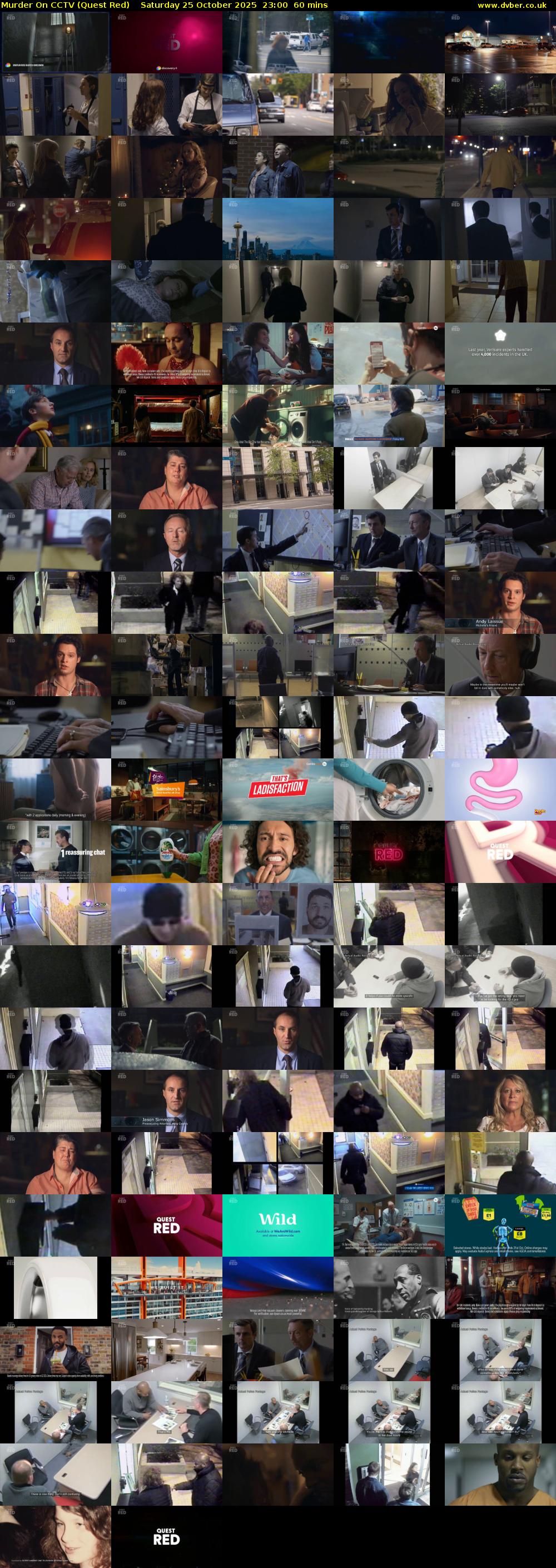 Murder On CCTV (Quest Red) Saturday 25 October 2025 23:00 - 00:00