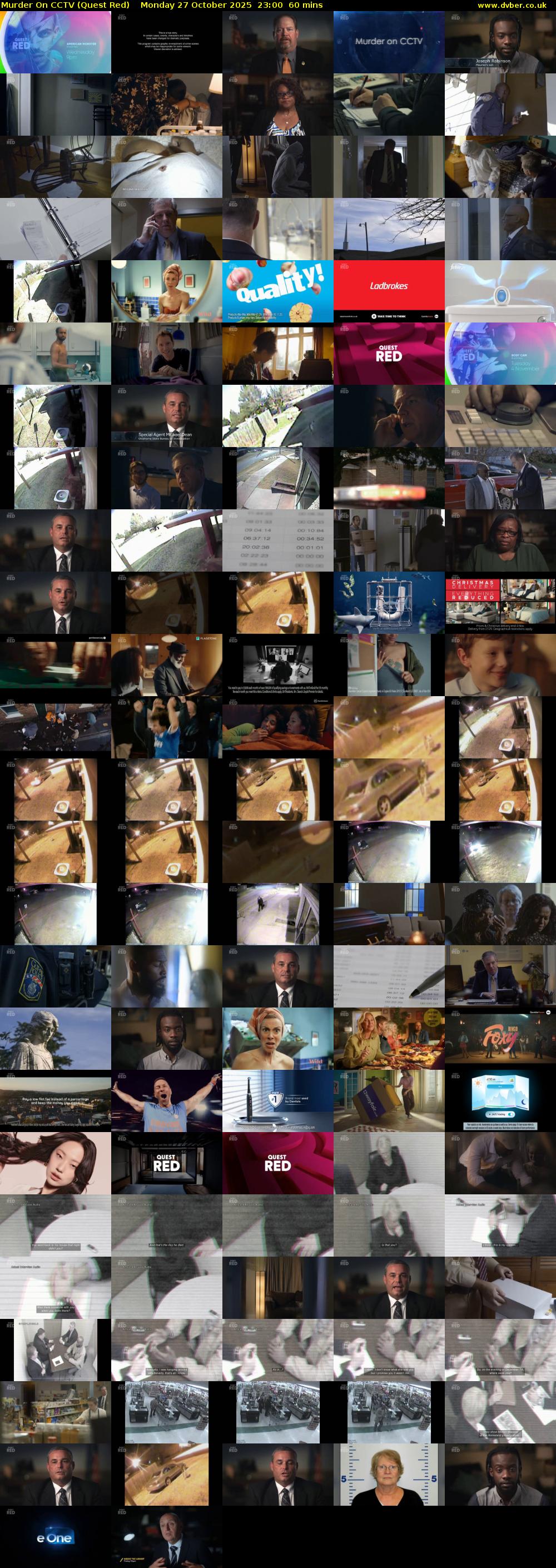 Murder On CCTV (Quest Red) Monday 27 October 2025 23:00 - 00:00