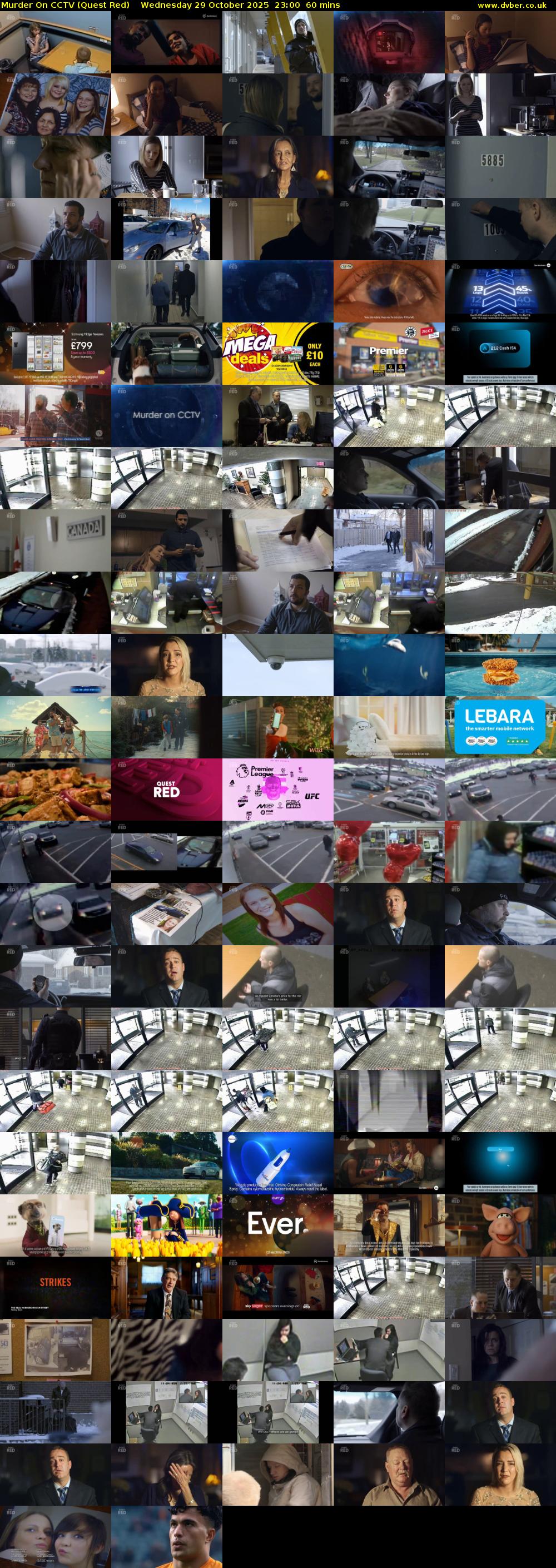 Murder On CCTV (Quest Red) Wednesday 29 October 2025 23:00 - 00:00