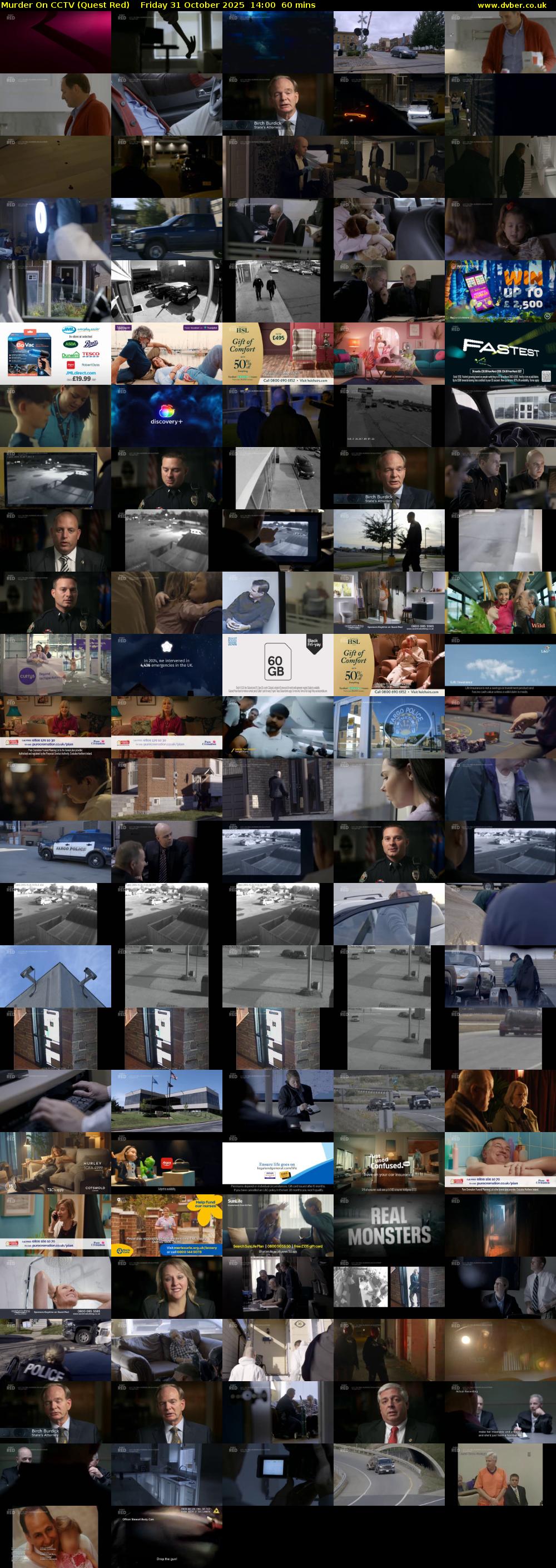 Murder On CCTV (Quest Red) Friday 31 October 2025 14:00 - 15:00