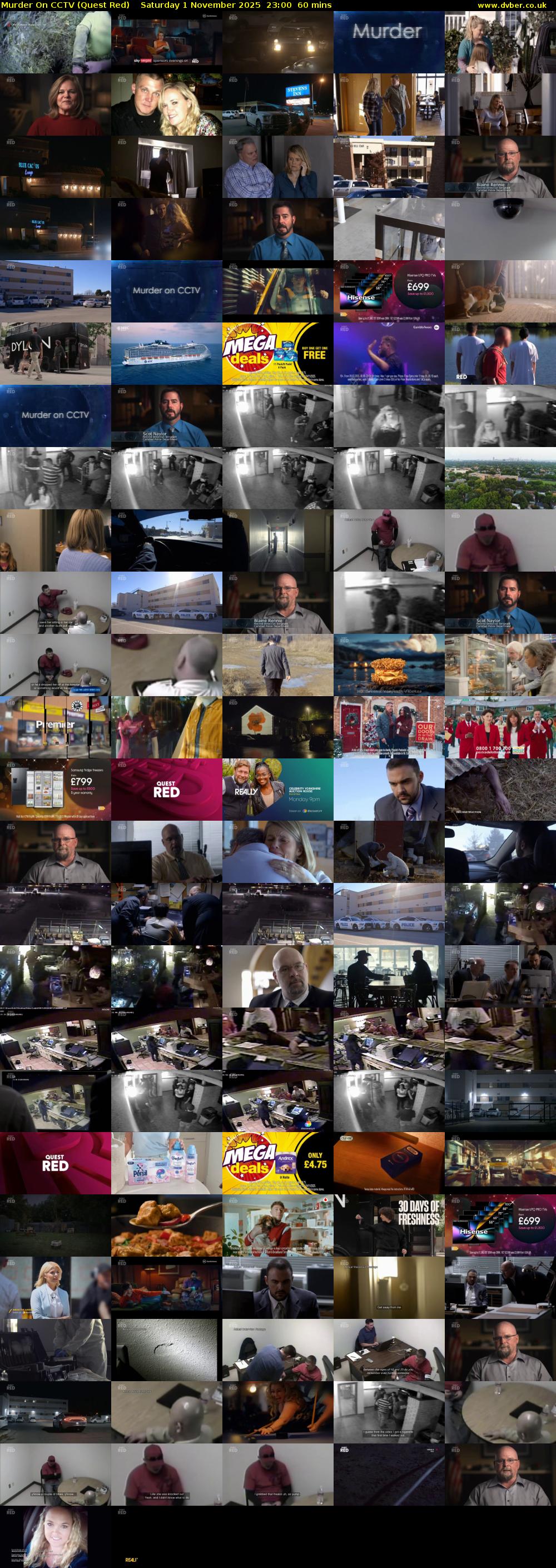 Murder On CCTV (Quest Red) Saturday 1 November 2025 23:00 - 00:00