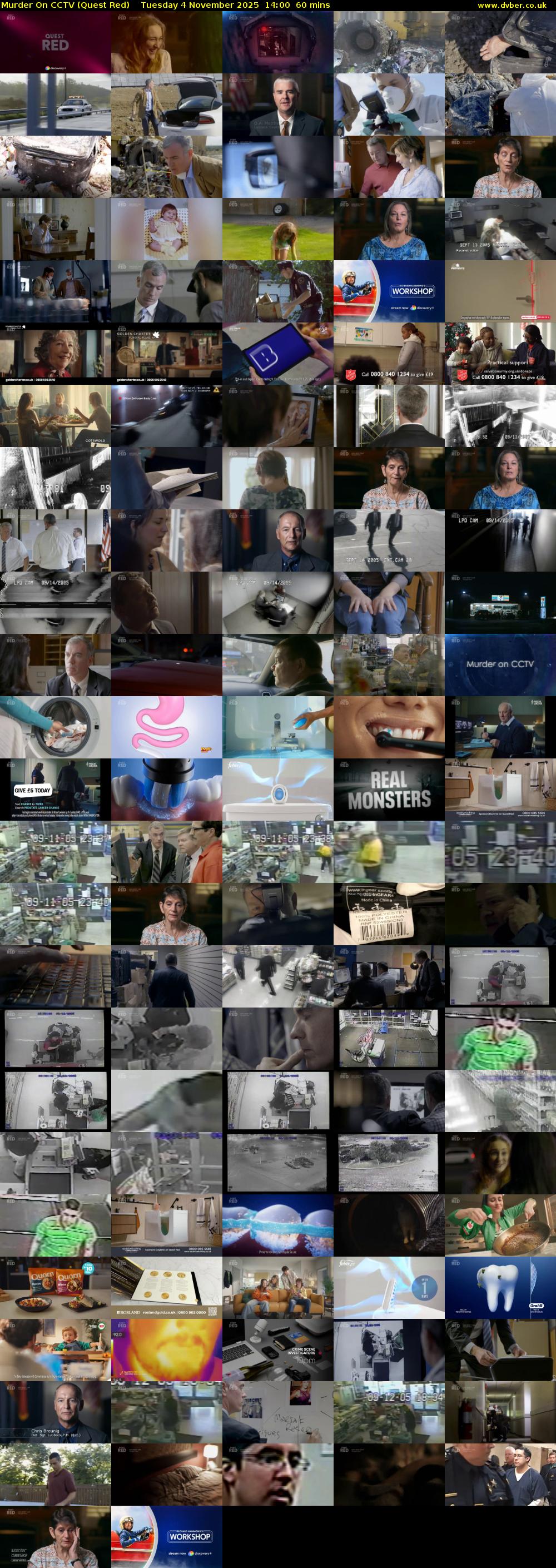 Murder On CCTV (Quest Red) Tuesday 4 November 2025 14:00 - 15:00
