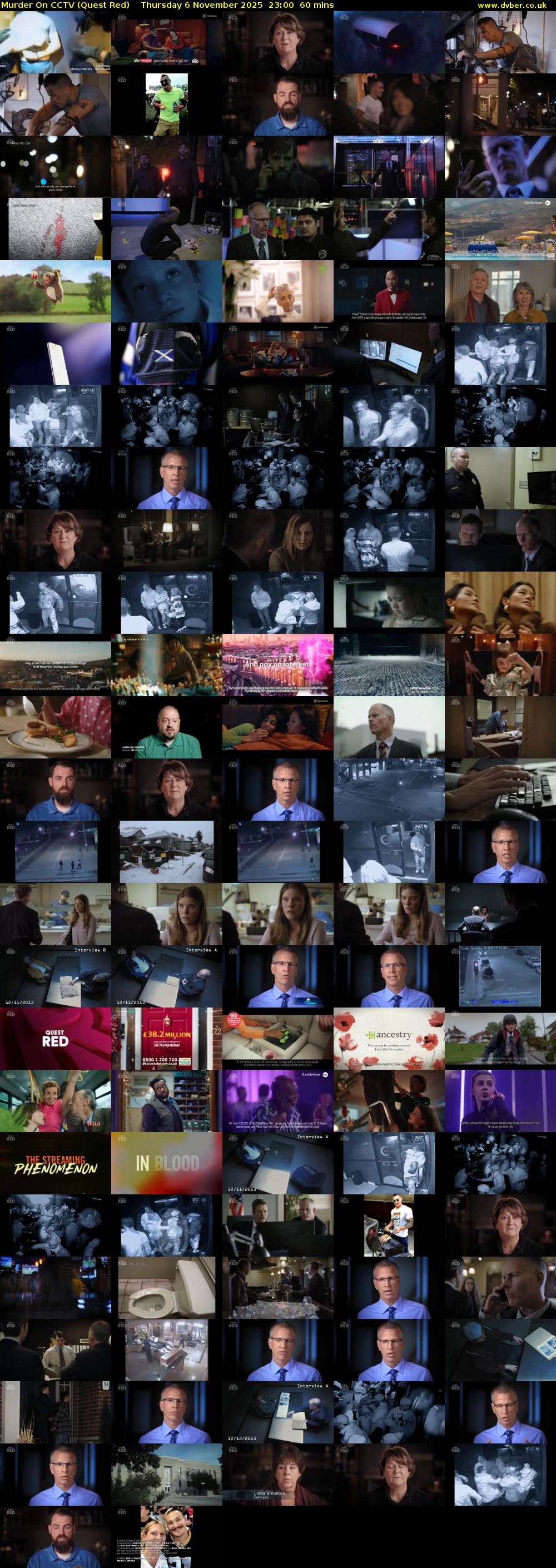 Murder On CCTV (Quest Red) Thursday 6 November 2025 23:00 - 00:00