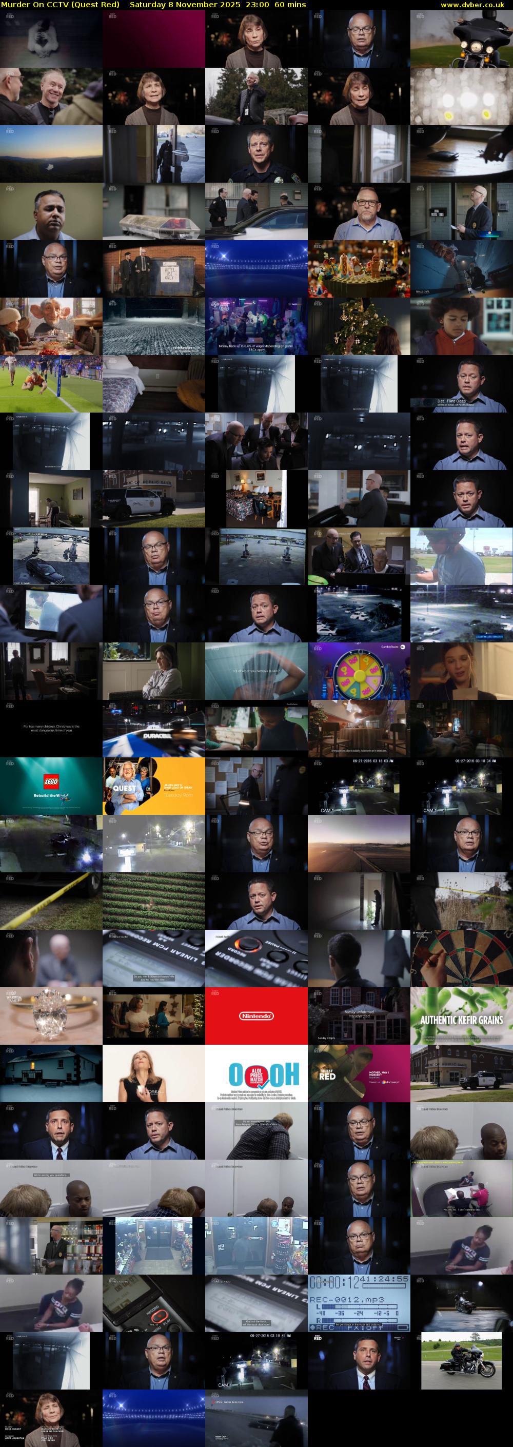 Murder On CCTV (Quest Red) Saturday 8 November 2025 23:00 - 00:00