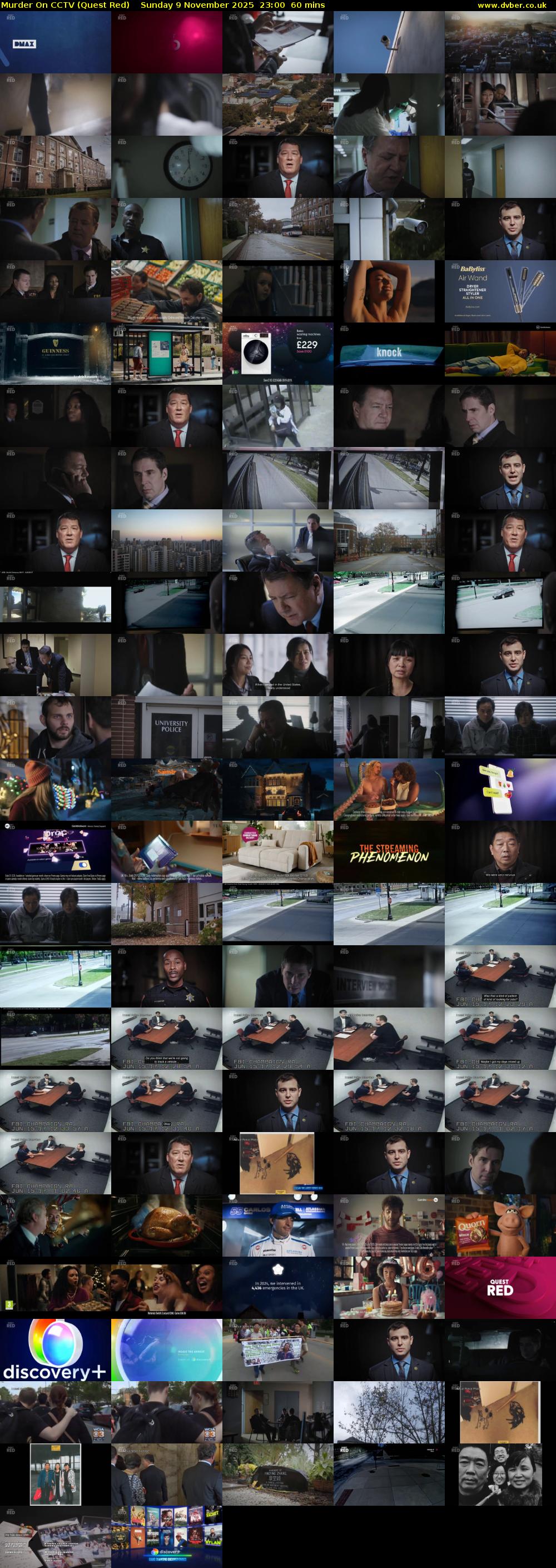 Murder On CCTV (Quest Red) Sunday 9 November 2025 23:00 - 00:00