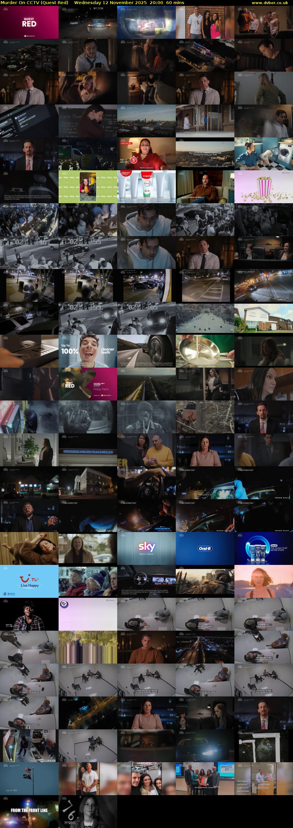 Murder On CCTV (Quest Red) Wednesday 12 November 2025 20:00 - 21:00