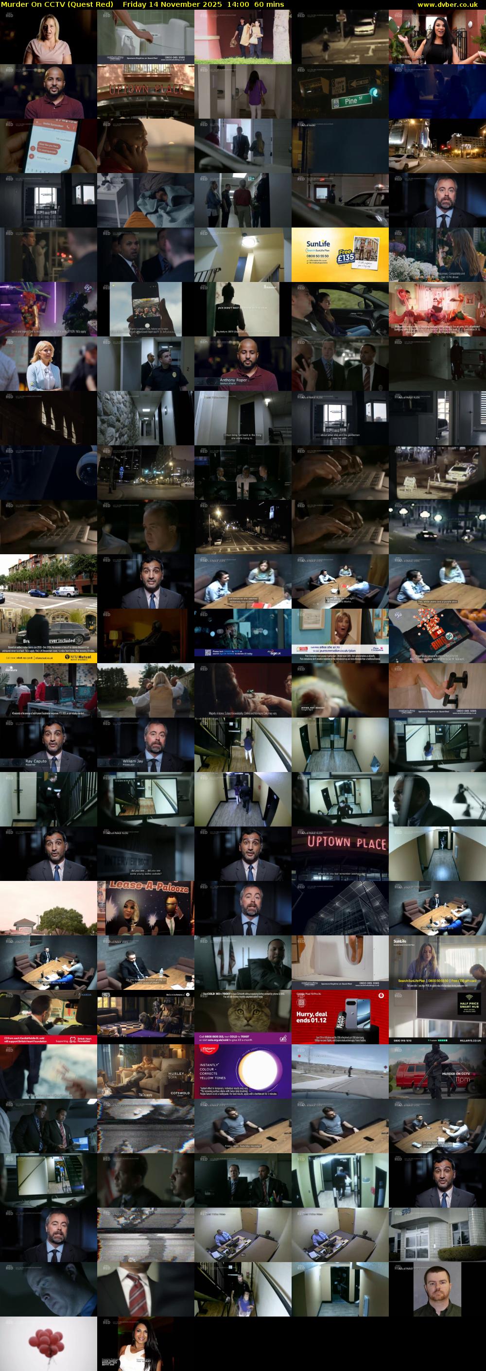 Murder On CCTV (Quest Red) Friday 14 November 2025 14:00 - 15:00