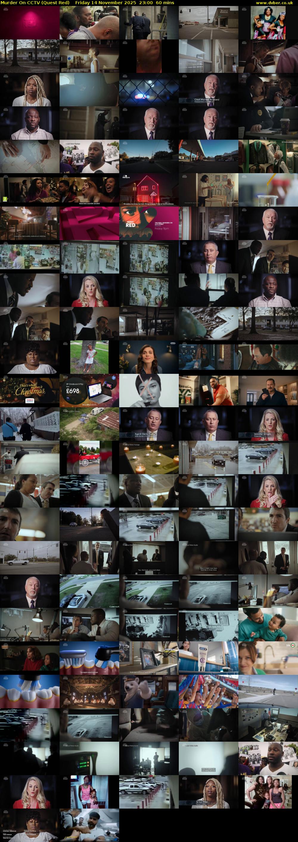 Murder On CCTV (Quest Red) Friday 14 November 2025 23:00 - 00:00