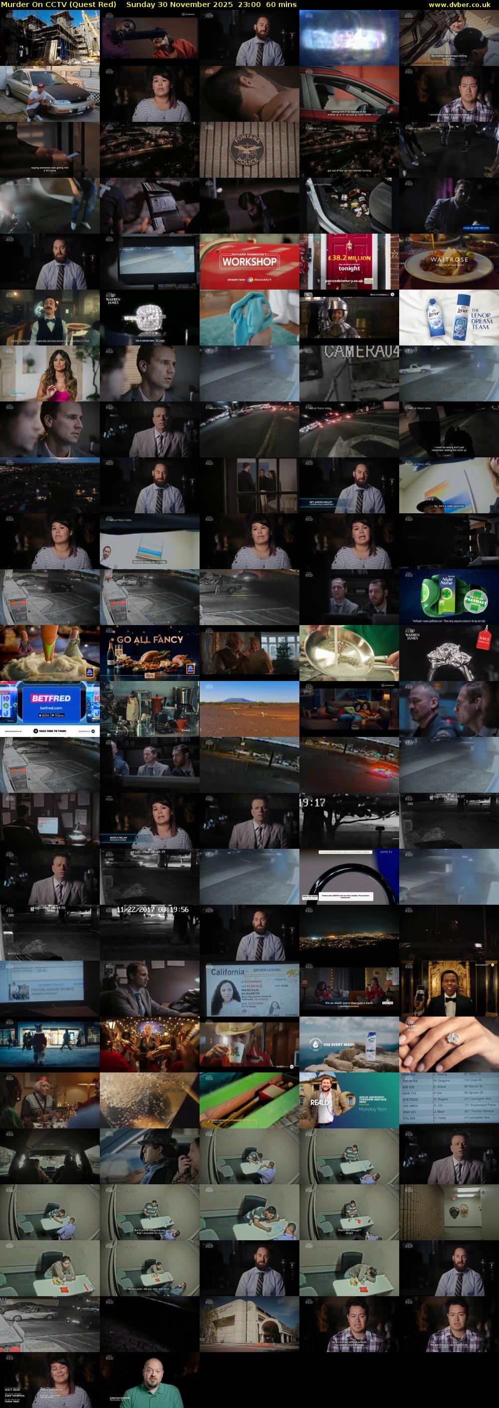 Murder On CCTV (Quest Red) Sunday 30 November 2025 23:00 - 00:00