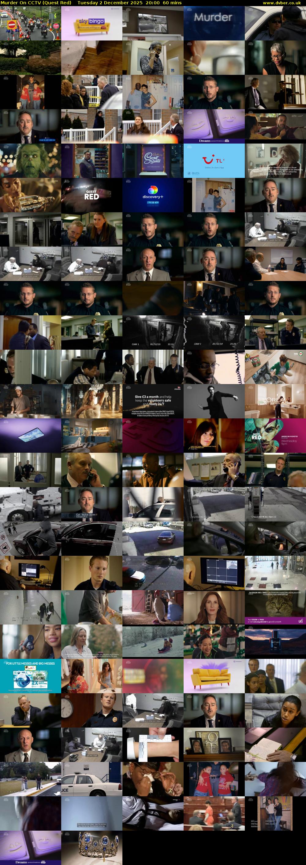 Murder On CCTV (Quest Red) Tuesday 2 December 2025 20:00 - 21:00