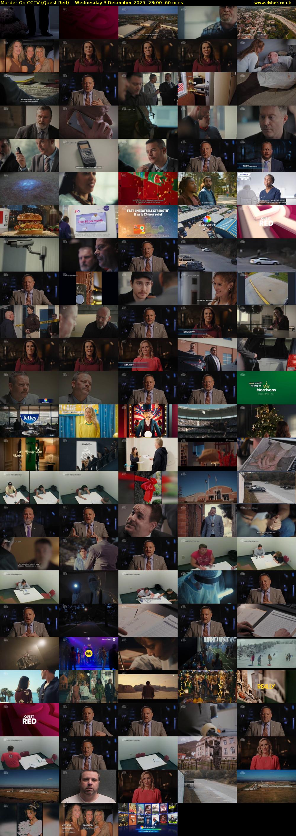 Murder On CCTV (Quest Red) Wednesday 3 December 2025 23:00 - 00:00