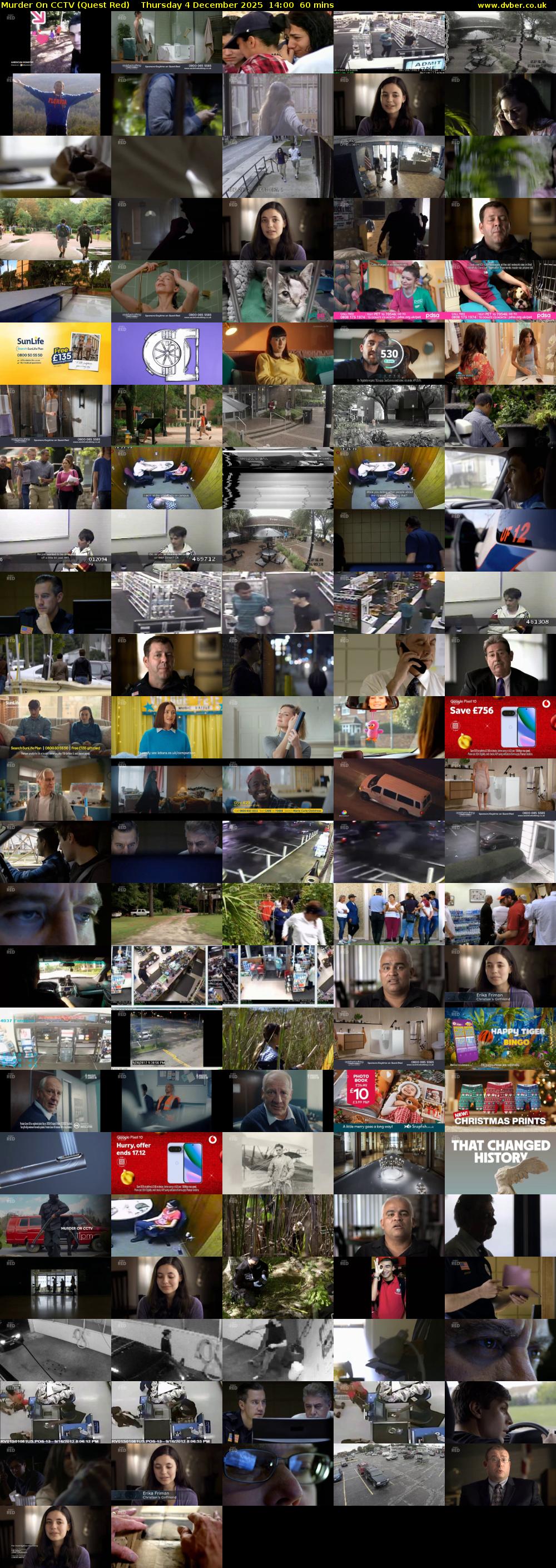 Murder On CCTV (Quest Red) Thursday 4 December 2025 14:00 - 15:00