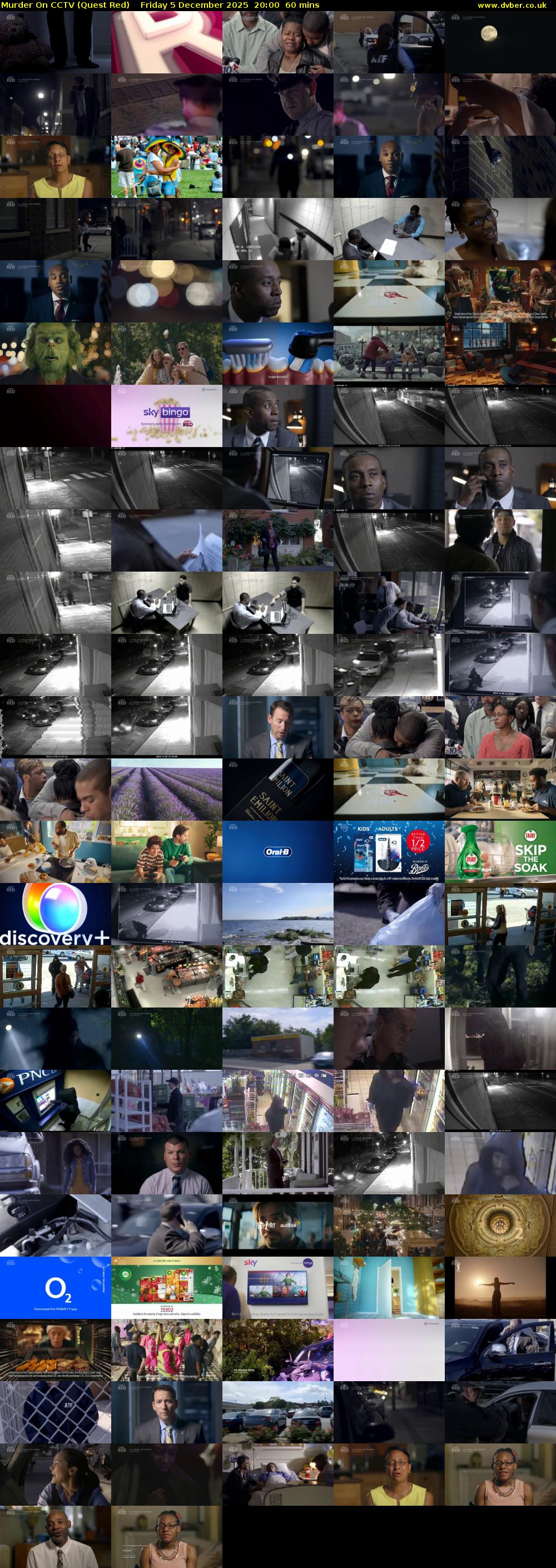 Murder On CCTV (Quest Red) Friday 5 December 2025 20:00 - 21:00
