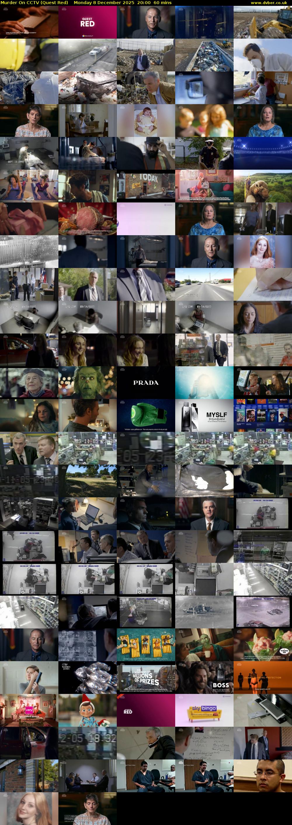 Murder On CCTV (Quest Red) Monday 8 December 2025 20:00 - 21:00