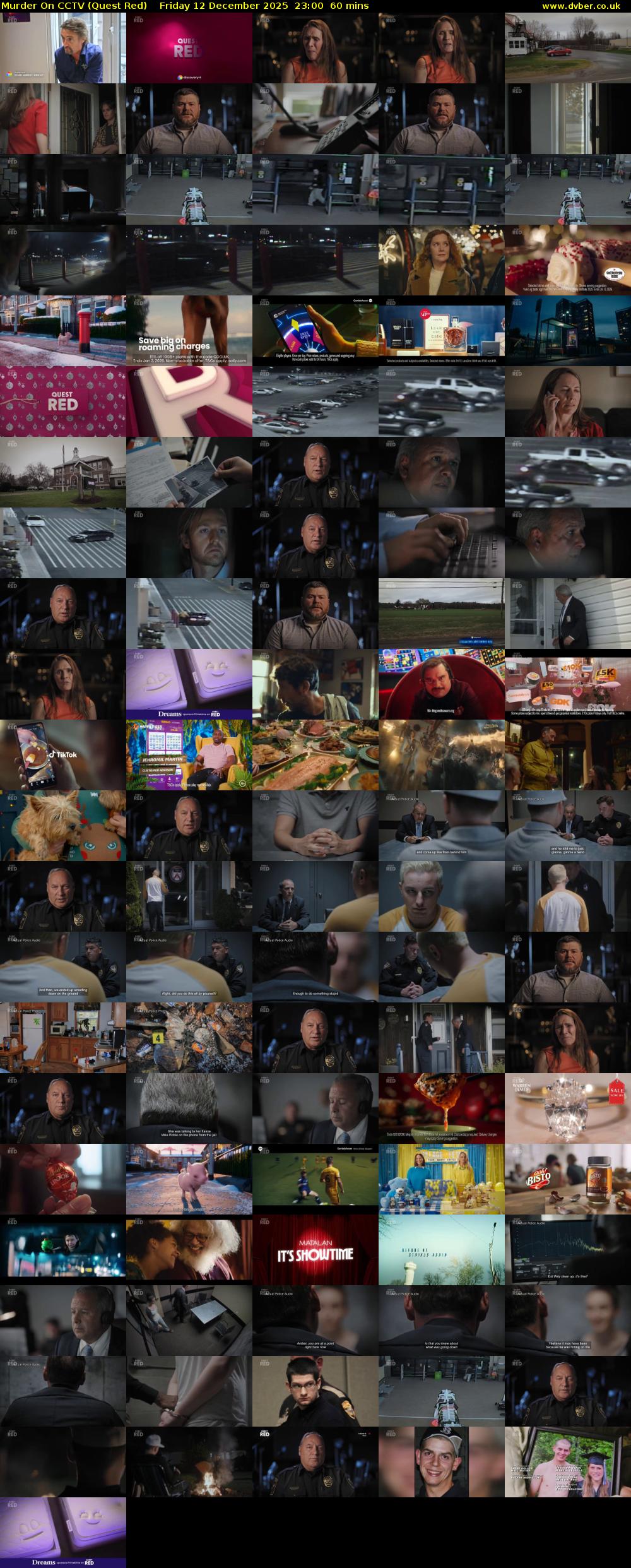 Murder On CCTV (Quest Red) Friday 12 December 2025 23:00 - 00:00