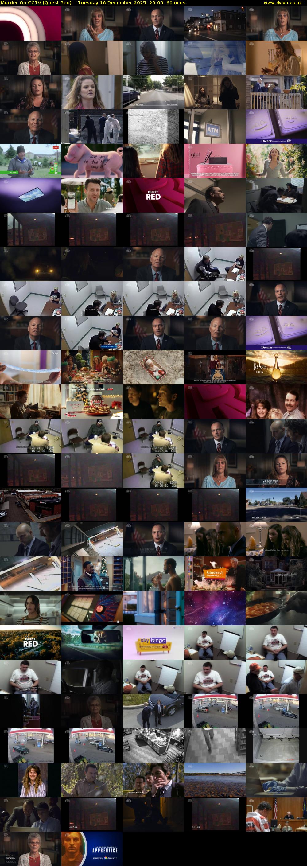 Murder On CCTV (Quest Red) Tuesday 16 December 2025 20:00 - 21:00
