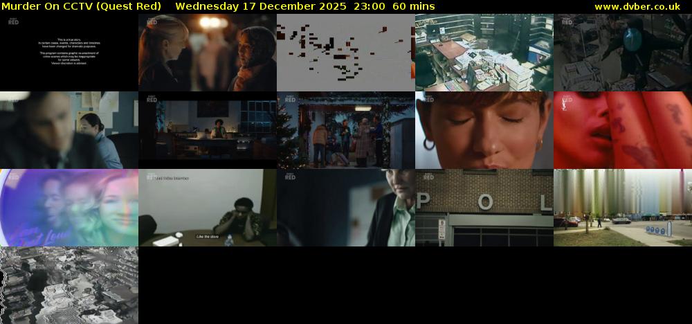 Murder On CCTV (Quest Red) Wednesday 17 December 2025 23:00 - 00:00