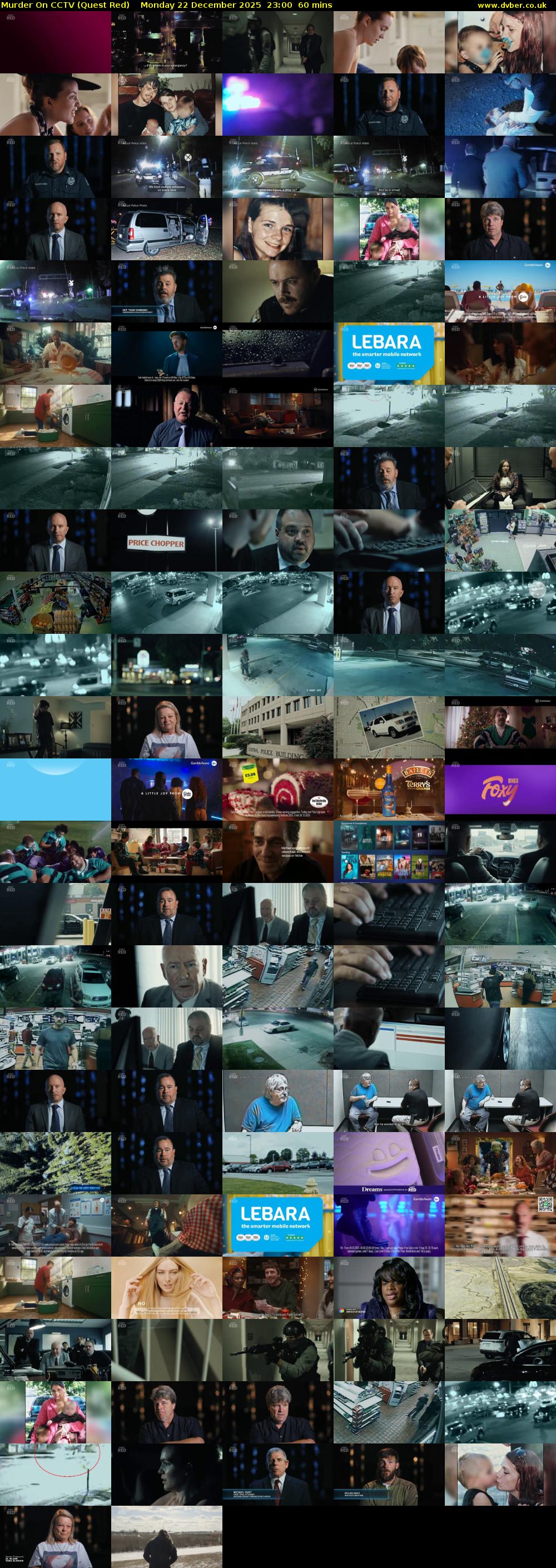 Murder On CCTV (Quest Red) Monday 22 December 2025 23:00 - 00:00