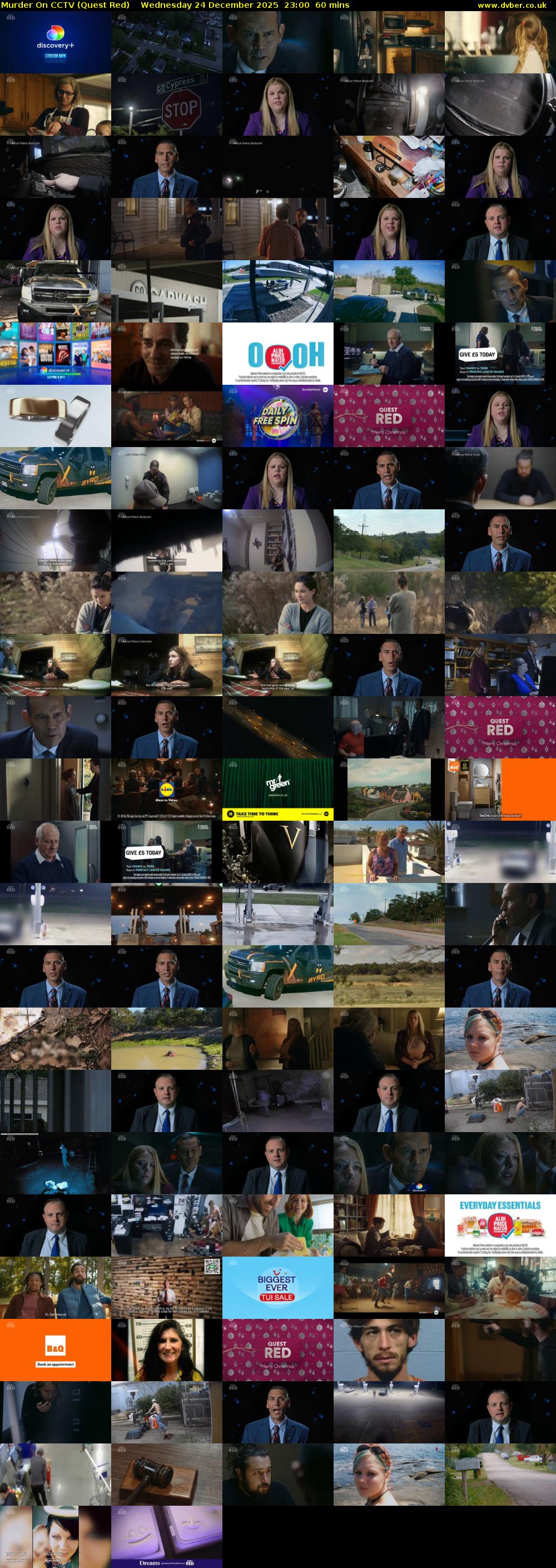 Murder On CCTV (Quest Red) Wednesday 24 December 2025 23:00 - 00:00