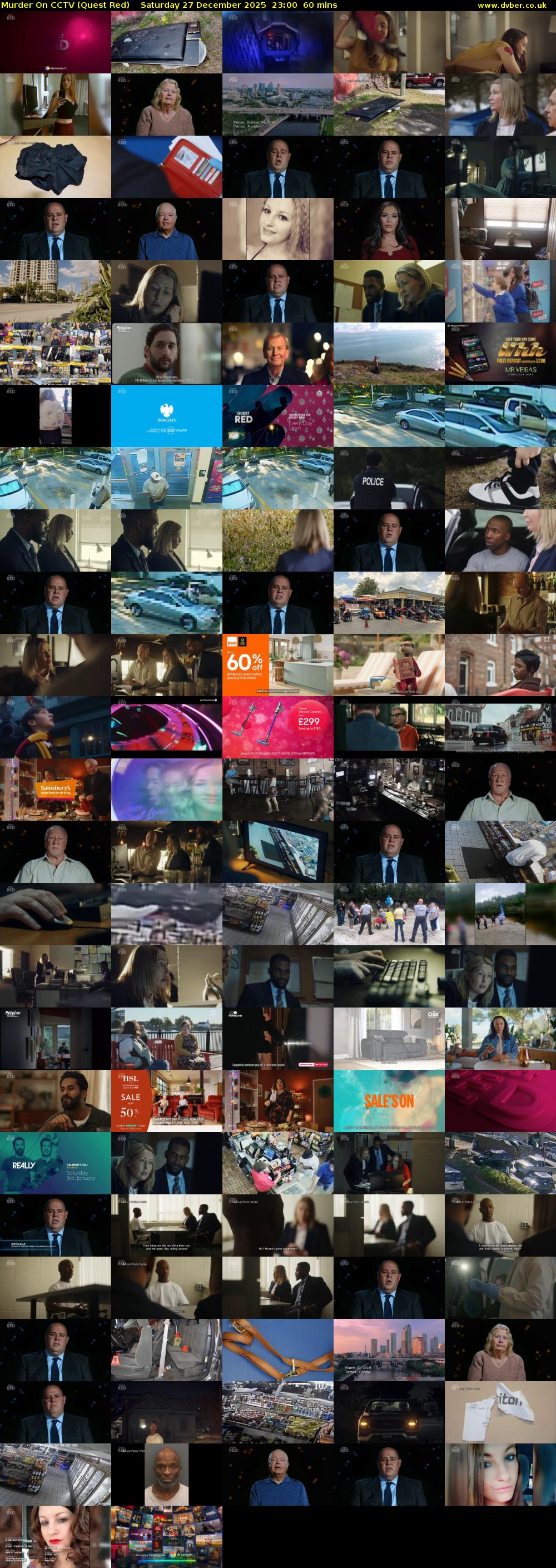 Murder On CCTV (Quest Red) Saturday 27 December 2025 23:00 - 00:00